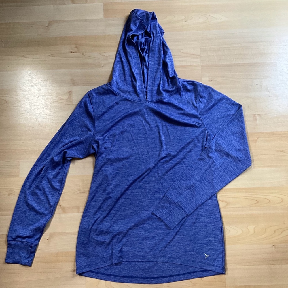 Blue Long Sleeve Hoodie